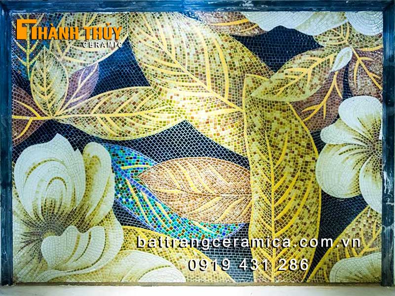 Tranh gốm mosaic hiện đại cho phòng khách