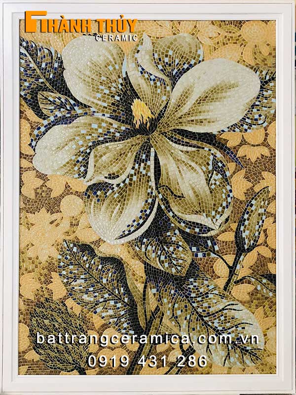 Tranh mosaic hiện đại trang trí phòng khách
