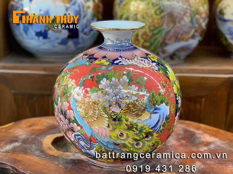 Bình hút tài lộc màu đỏ Công Danh Tài Lộc 