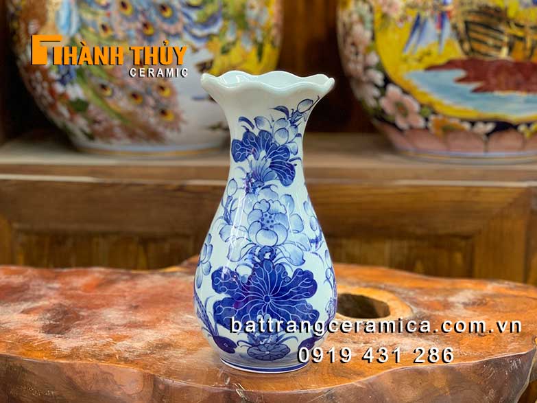 Lọ hoa bàn thờ dáng miệng loe cao 25cm