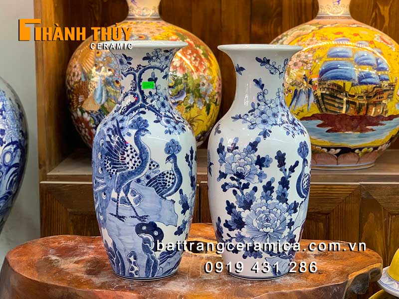 Lọ lục bình cắm hoa bàn thờ Công đào 42cm