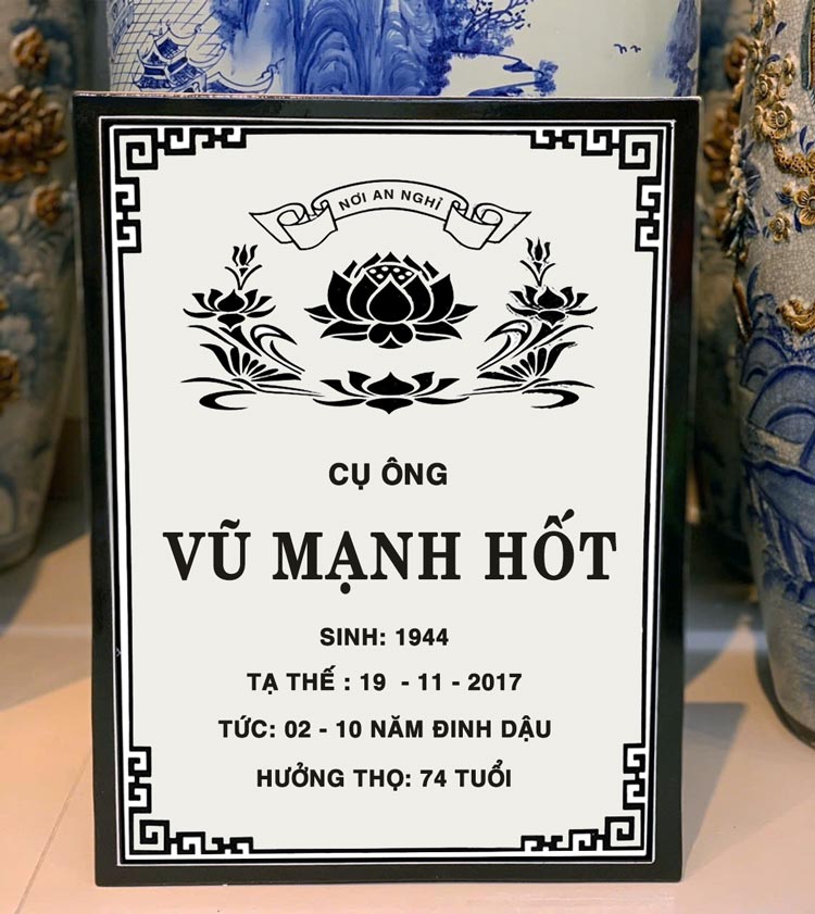30 mẫu bia mộ đẹp bằng gốm sứ cao cấp