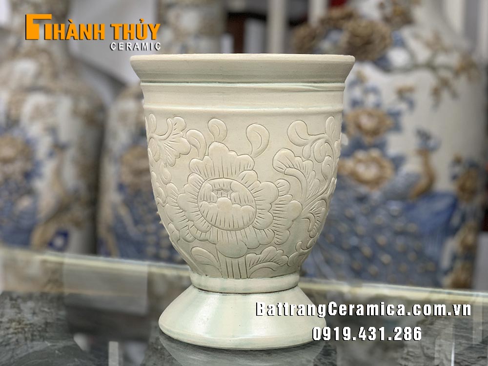 Lọ cắm hoa dáng ly cao 26cm